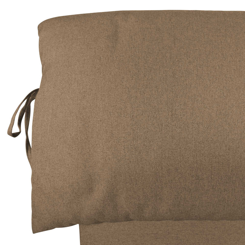 Baldiflex letto contenitore king size in ecopelle sfoderabile Licia Soft grigio talpa testata