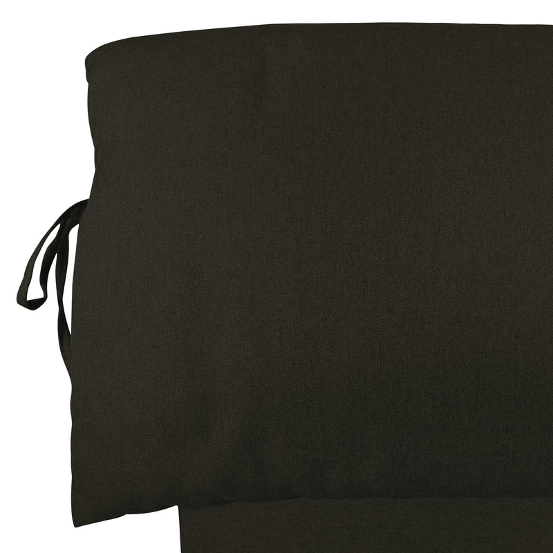 Baldiflex letto contenitore king size in ecopelle sfoderabile Licia Soft nero testata