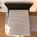 Baldiflex letto contenitore matrimoniale in ecopelle sfoderabile Rossano marrone scuro