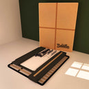 Baldiflex letto contenitore matrimoniale in ecopelle sfoderabile Rossano marrone scuro