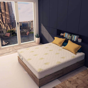 Materasso memory e poliuretano alto 17 cm Baldiflex lato