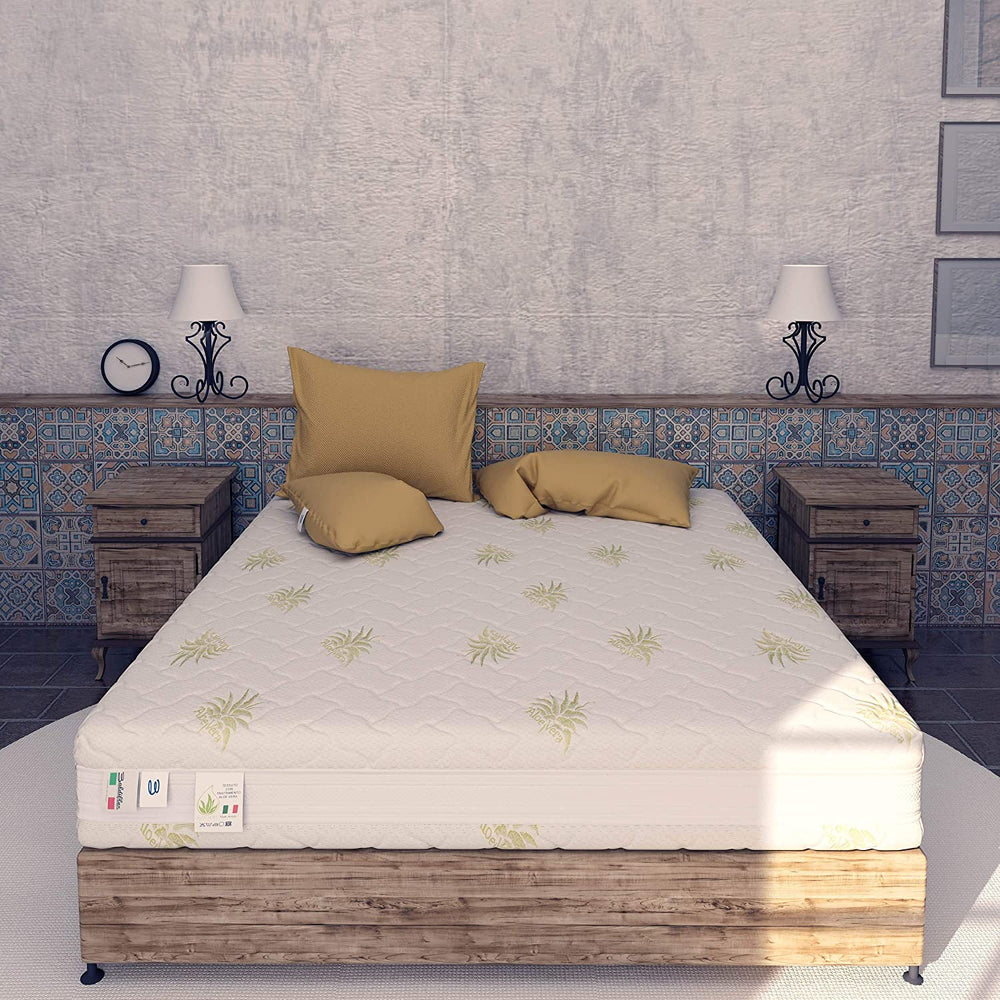 Materasso in memory e poliuretano Baldiflex Arcobaleno Plus fronte