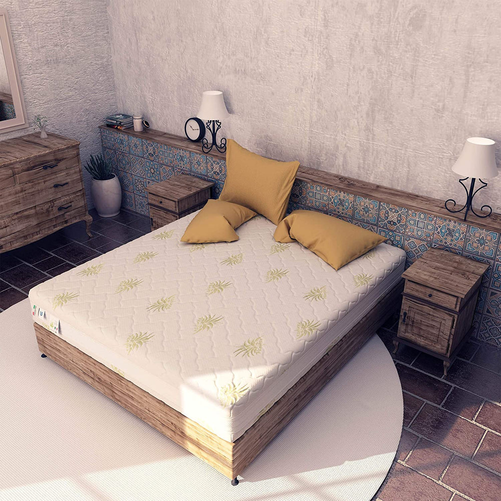 Materasso in memory e poliuretano Baldiflex Arcobaleno Plus fronte