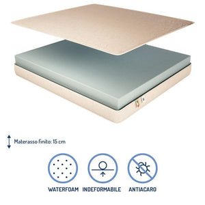Materasso in poliuretano alto 15 cm Baldiflex Easy composizione