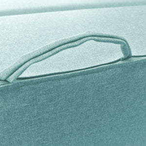 Baldiflex poltrona pouf con poggiapiedi Praticha acquamarina