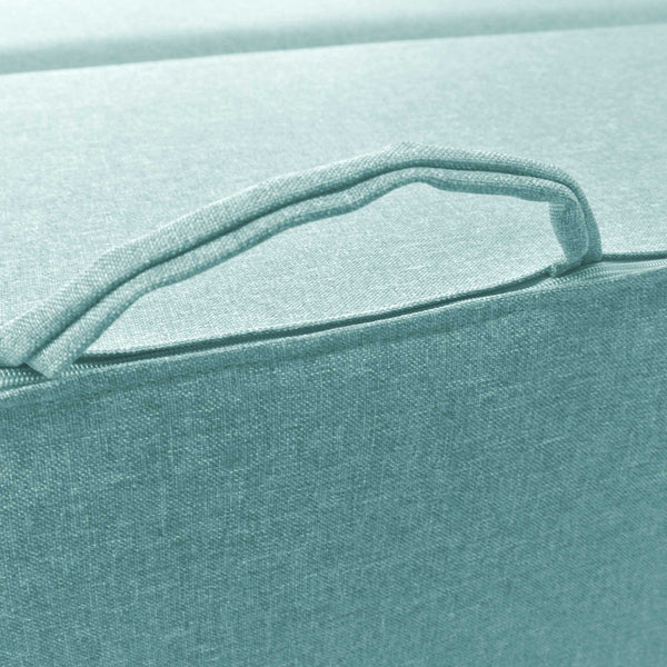 Baldiflex poltrona pouf con poggiapiedi Praticha acquamarina