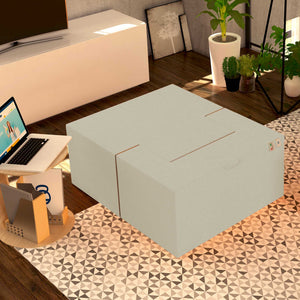 Baldiflex poltrona pouf con poggiapiedi Praticha avorio