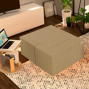 Baldiflex poltrona pouf con poggiapiedi Praticha oro antico