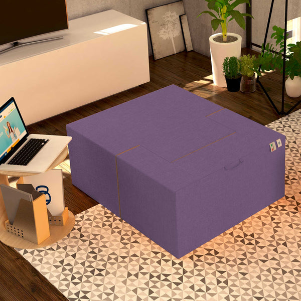 Baldiflex poltrona pouf con poggiapiedi Praticha viola