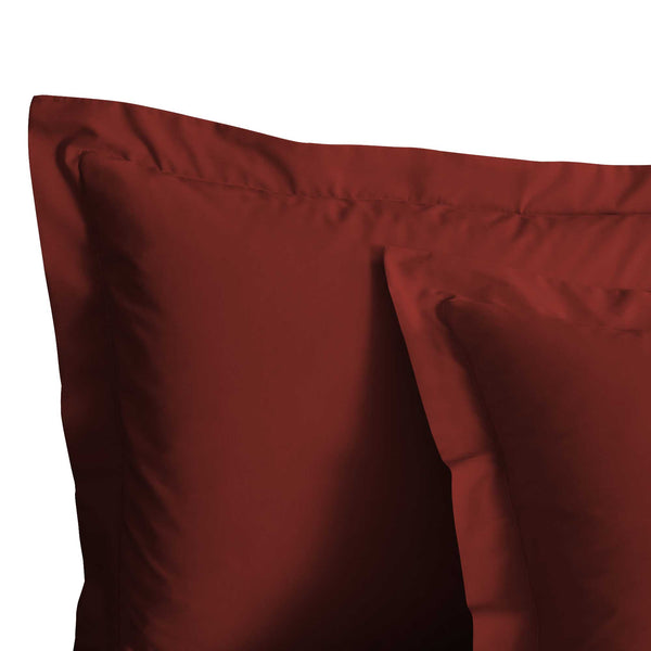 Baldiflex set con lenzuolo di sopra e federe per cuscini bordeaux
