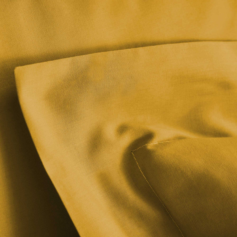 Baldiflex set con lenzuolo di sopra e federe per cuscini giallo senape