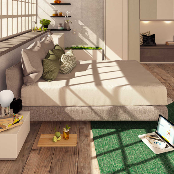 Coprimaterasso idrorepellente con angoli elastici Baldiflex lato