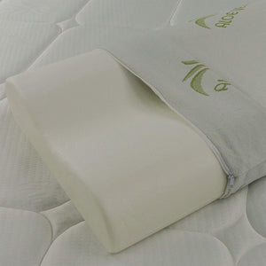 Cuscino cervicale mal di collo in memory con fodera in Aloe vera Baldiflex dettaglio