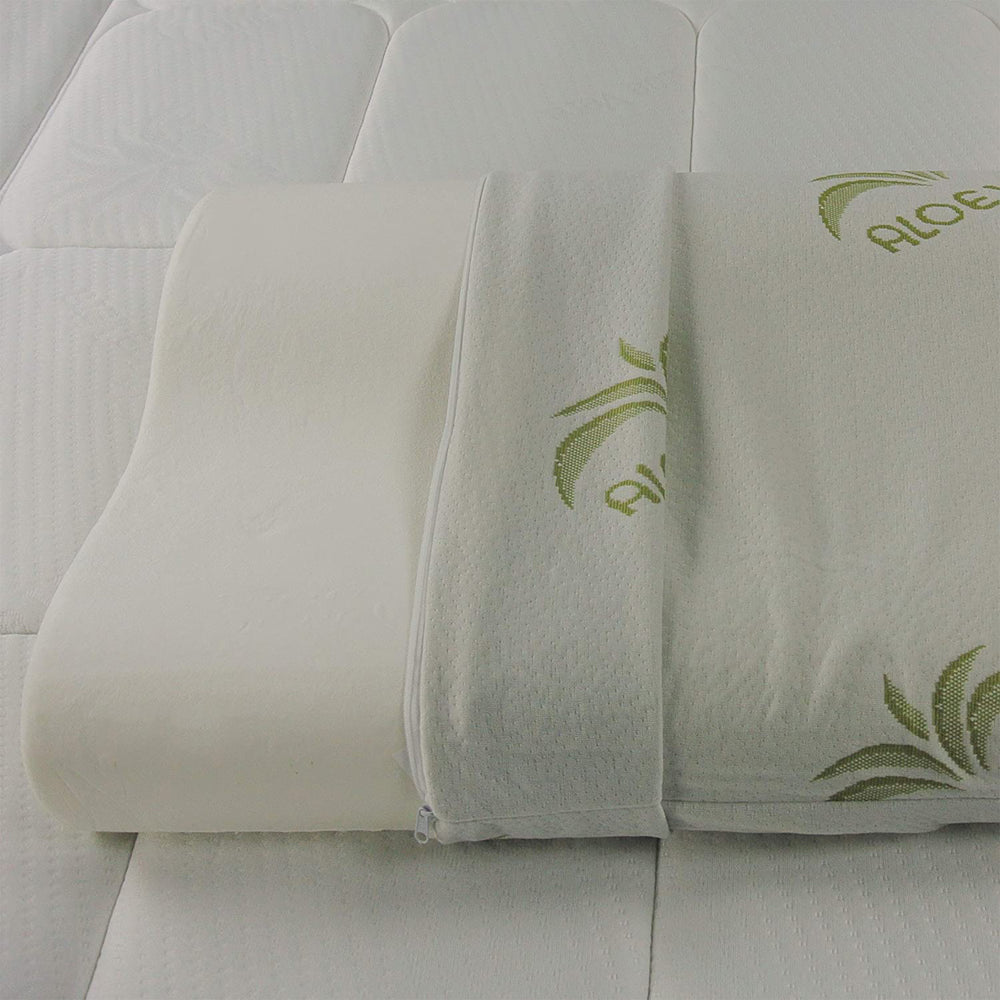 Cuscino cervicale mal di collo in memory con fodera in Aloe vera Baldiflex
