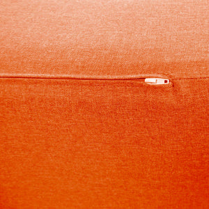 Divanoletto matrimoniale in memory Baldiflex Praticho arancione zip