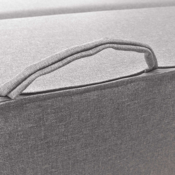 Divanoletto matrimoniale in memory Baldiflex Praticho argento maniglia