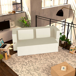 Divanoletto matrimoniale in memory Baldiflex Praticho avorio