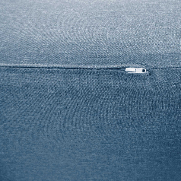 Divanoletto matrimoniale in memory Baldiflex Praticho jeans zip