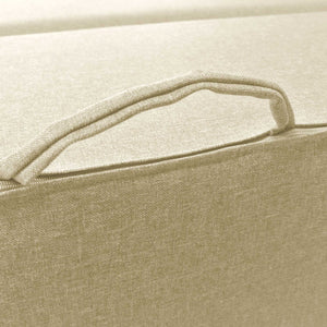 Divanoletto matrimoniale in memory Baldiflex Praticho sabbia maniglia