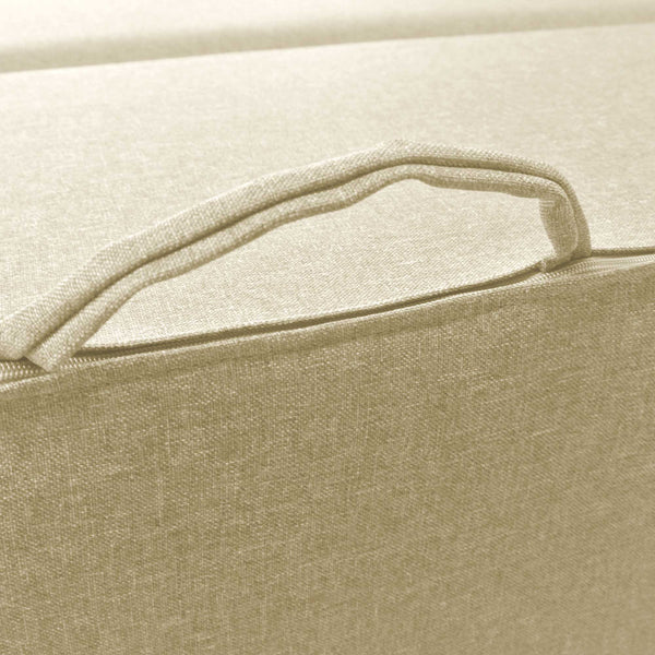 Divanoletto matrimoniale in memory Baldiflex Praticho sabbia maniglia