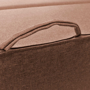 Divanoletto matrimoniale in memory Baldiflex Praticho seppia maniglia