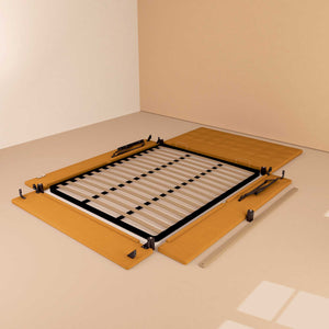 Letto contenitore king size in tessuto mango Baldiflex Dublino struttura