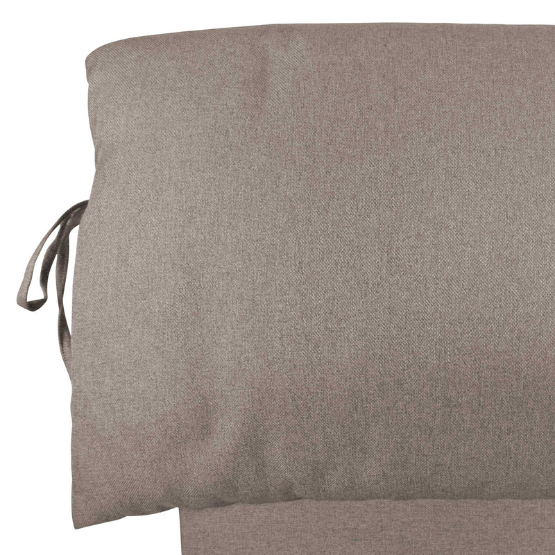 Letto contenitore king size in tessuto sfoderabile grigio Baldiflex Licia Soft testata