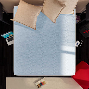 Materasso in memory fresh gel e poliuretano Baldiflex Summer Fresh dall'alto