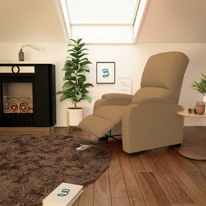 Poltrona elettrica reclinabile alzapersona Lady beige Baldiflex aperta lifestyle