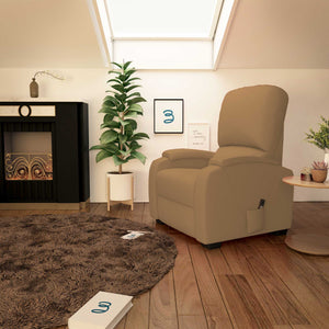 Poltrona elettrica reclinabile alzapersona Lady beige Baldiflex chiusa