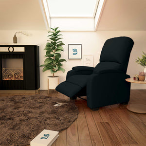 Poltrona elettrica reclinabile alzapersona Lady nera Baldiflex aperta lifestyle