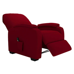 Poltrona elettrica reclinabile alzapersona Lady rossa Baldiflex aperta