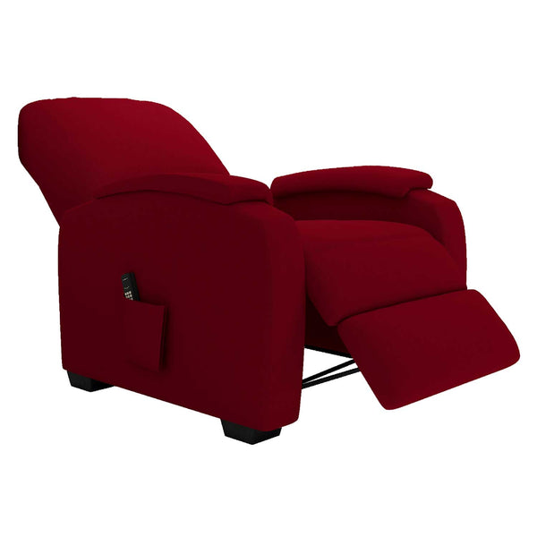 Poltrona elettrica reclinabile alzapersona Lady rossa Baldiflex aperta