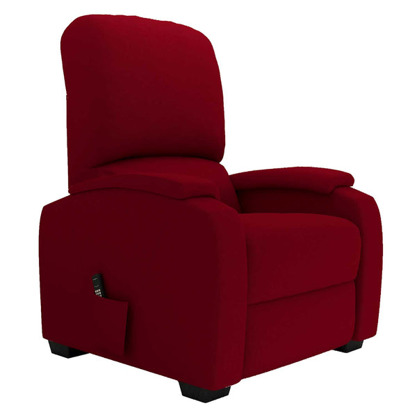 Poltrona elettrica reclinabile alzapersona Lady rossa Baldiflex lato