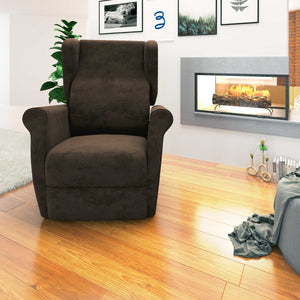 Poltrona relax reclinabile elettrica alzapersona caffè Flora Baldiflex frontale