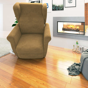 Poltrona relax reclinabile elettrica alzapersona cammello Flora Baldiflex frontale reclinata