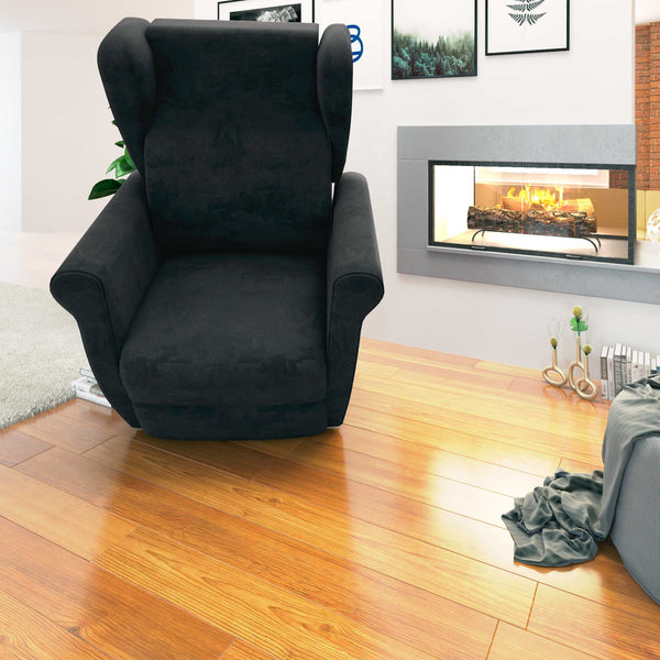 Poltrona relax reclinabile elettrica alzapersona grigio grafite Flora Baldiflex frontale reclinata