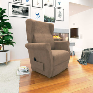 Poltrona relax reclinabile elettrica alzapersona grigio talpa Flora Baldiflex