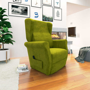 Poltrona relax reclinabile elettrica alzapersona verde Flora Baldiflex