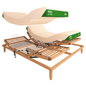 Rete ergonomica elettrica in legno con materasso memory Baldiflex Mojito 20 dettaglio 2