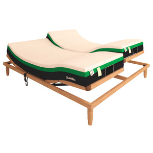 Rete ergonomica elettrica in legno con materasso memory Baldiflex Mojito dettaglio 5